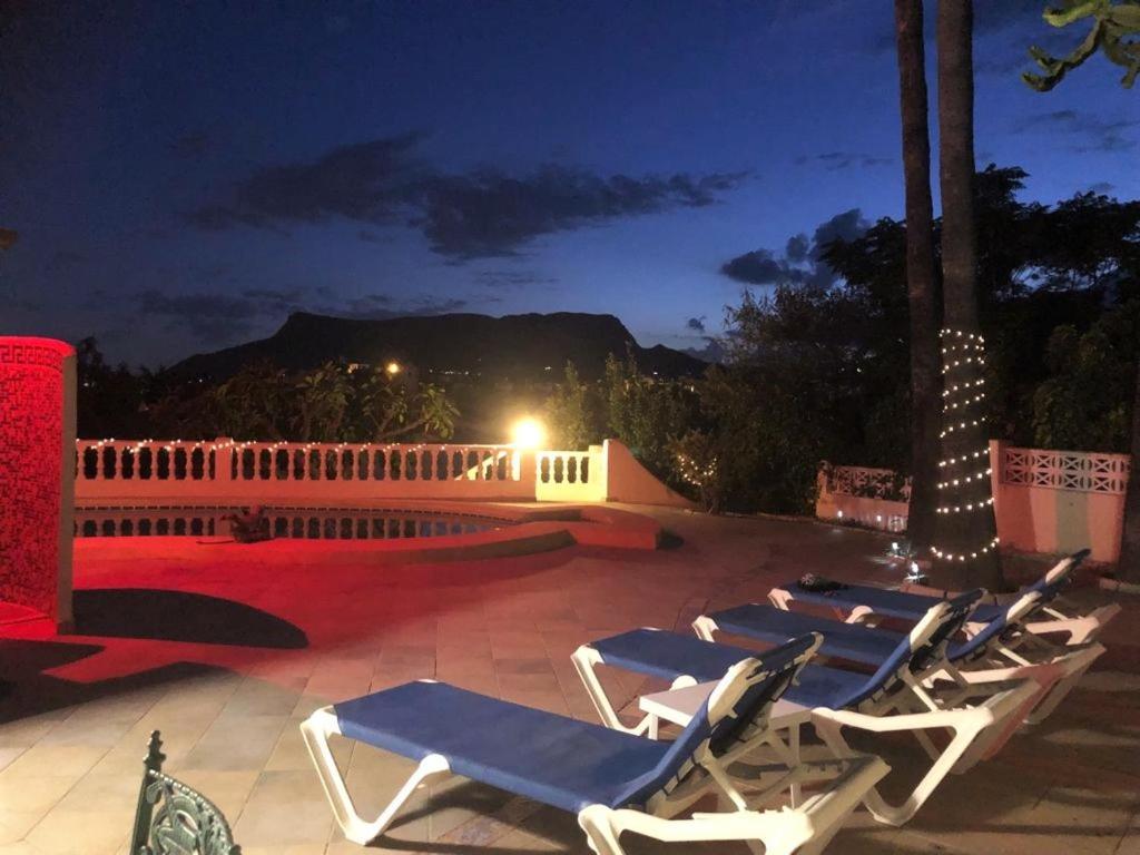 Villa Gran Palmeras With Private Pool & Amazing View Calpe Luaran gambar